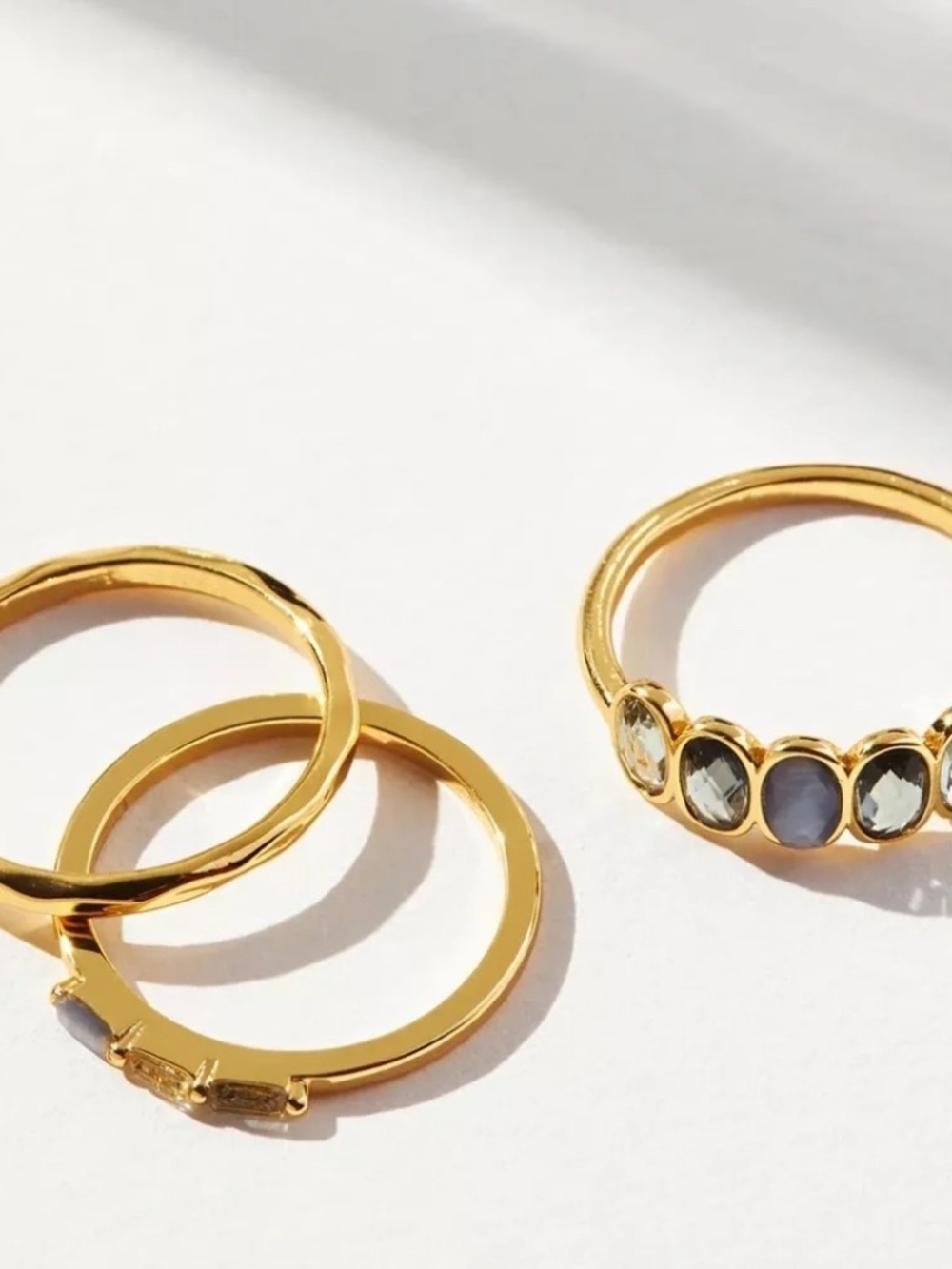 New Anthropologie Ombre Stacked Ring Set — Ombré. Size 6 - Picture 5 of 5